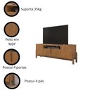 Ver imagem 6 de Rack para TV até 60 Polegadas 170cm Lizz Casa D