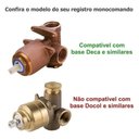 Ver imagem 2 de Acabamento Registro Monocomando Preto Chuveiro Base Deca