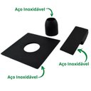 Ver imagem 6 de Acabamento Registro Monocomando Preto Chuveiro Base Deca