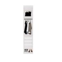 Ver imagem 1 de Closet Modulado Sem Portas com Gavetas 45 cm MDF Lotus Belmax:Branco
