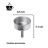 Funil para Cafeteira Italiana / Moka de Alumínio Reposição - 6 Xícaras - 2