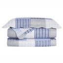 Ver imagem 2 de Colcha Patchwork - Casal - Dupla Face - com Porta Travesseiros - Vivano - Camesa
