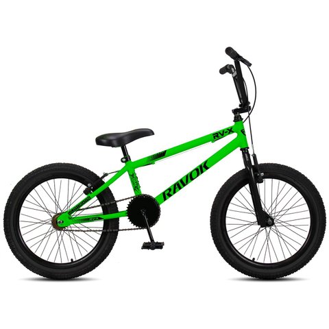 Bicicleta Aro 20 Bmx Rv-x Aero Freio V-brake Infantil:verde