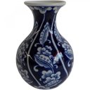 Ver imagem 1 de Vaso de Porcelana Long Neck Big Leaves 11cmx16cm Urban