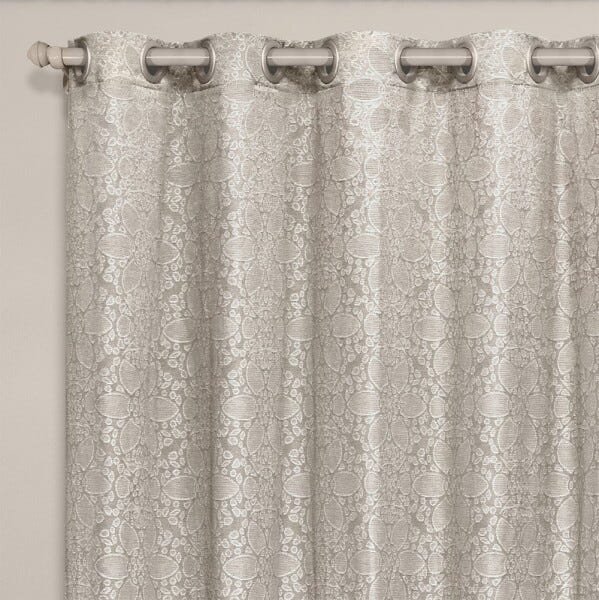 Cortina Jacquard Linho - Champanhe - 3,60M x 2,50M - para Varão - Adomes - 2