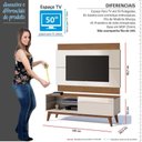 Ver imagem 3 de Rack com Painel Para TV Classic 1G 1.4 Imcal Off White/Freijo