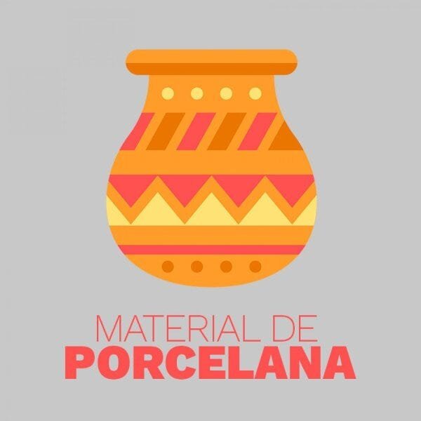 Potiche de Porcelana Flat Lid Little Branches 12cmx20cm Urban - 2