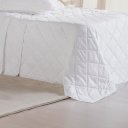 Ver imagem 5 de Kit Colcha Casal 3 Pçs Ricamo 300 Fios 100% Algodão 220x240cm Branco