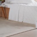 Ver imagem 3 de Kit Colcha Casal 3 Pçs Ricamo 300 Fios 100% Algodão 220x240cm Branco