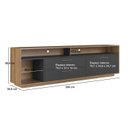 Ver imagem 5 de Rack para Tv até 75 Polegadas 2 Gavetas com Iluminação Led Reims Art In Móveis