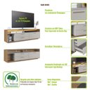 Ver imagem 7 de Rack para Tv até 75 Polegadas 2 Gavetas com Iluminação Led Reims Art In Móveis