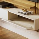 Ver imagem 5 de Painel para TV até 65 Polegadas 150cmx162cm 2 Portas Basculantes 2 Prateleiras Juriti