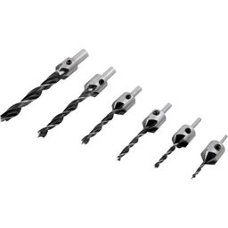 Jogo Broca 3 Pontas 3-10 mm com 7 peças Vonder - 1
