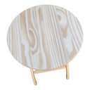 Ver imagem 4 de Mesa Peg Dobrável Tampo Redondo em Madeira Pinus