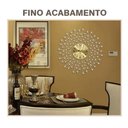 Ver mais imagens de Relógio De Parede Dourado Luxuoso Design Europeu Metal 70cm