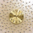 Ver imagem 3 de Relógio De Parede Dourado Luxuoso Design Europeu Metal 70cm