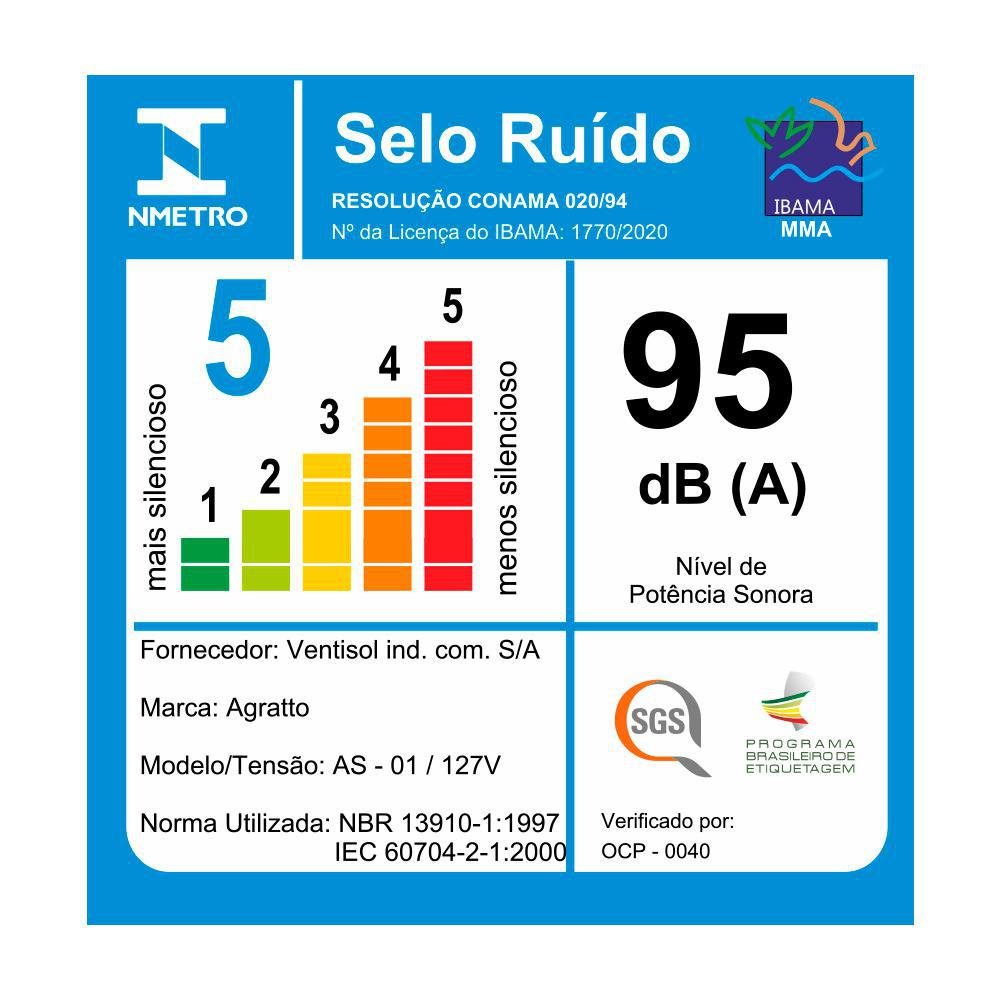 Aspirador de Pó Vertical Agratto 2 em 1 Duo As 1000w 110v - 10