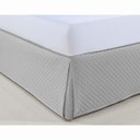 Ver imagem 1 de Saia para Cama Box - Atenas - Solteiro - Prata - Niazitex