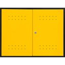 Ver imagem 1 de Armário Superior Multiuso Modular Vonder Aéreo Capacidade 15kg Aço Carbono Preto e Amarelo Fechadura