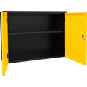 Ver imagem 2 de Armário Superior Multiuso Modular Vonder Aéreo Capacidade 15kg Aço Carbono Preto e Amarelo Fechadura