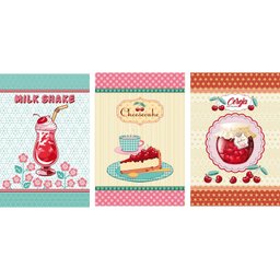 Pano de Copa Lepper Estampado Doçura 40cm x 60cm Com 6 peças - 2