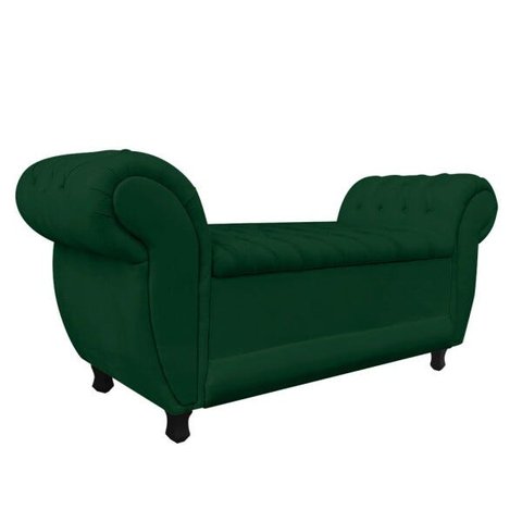 Recamier Baú Londres 1,20 M Suede D'Rossi - Verde
