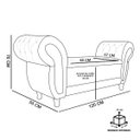 Ver imagem 6 de Recamier Baú Londres 1,20M Suede D'Rossi - Rose