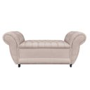 Ver imagem 2 de Recamier Baú Londres 1,20 M Suede D'Rossi - Bege