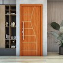 Ver imagem 2 de Folha de Porta Frisada R10s com 3 Dobradiças 3 1/2 Parafusos:mogno/90 Cm