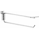 Ver imagem 5 de Kit 14 Ganchos Cabides com Expositor de Preço 25cm para Painel Canaletado Parede Cromado