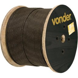 Cabo Aço Af 5/8" Alma de Fibra 8x19S Polido com 1000M Vonder - 1