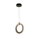 Ver imagem 1 de Lustre Pendente Argola Chumbo Led 9w 17cm 3000k Bivolt Dcd02187