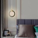 Ver imagem 4 de Lustre Pendente Argola Chumbo Led 9w 17cm 3000k Bivolt Dcd02187