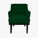 Ver imagem 1 de Poltrona Decorativa Em Capitonê Para Quarto e Closet Classica Suede Verde LM DECOR