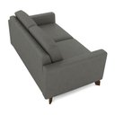 Ver imagem 7 de Sofá Sala de Estar Living 3 Lugares 260cm Presley Pés Madeira Veludo Cinza G52 - Gran Belo
