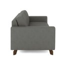 Ver imagem 6 de Sofá Sala de Estar Living 3 Lugares 260cm Presley Pés Madeira Veludo Cinza G52 - Gran Belo