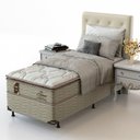 Ver imagem 3 de Conjunto Box Mola Probel Guarda Costas Siena Solteiro 88x54cm