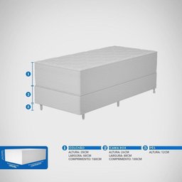 Conjunto Box Mola Probel Guarda Costas Siena Solteiro 88x54cm - 12