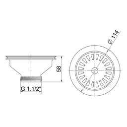 Válvula para Pia de Cozinha Docol Massima Luxo 1762904 Aço Inox - 3