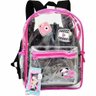 Mochila de Costas Infantil - Luluca - Transparente - Rosa - Clio Style - 4