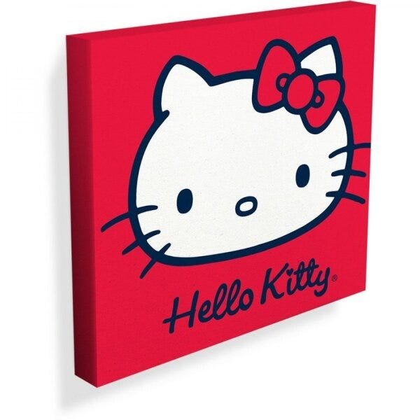 Quadro Hello Kitty Classical Face 40cmx40cm Urban | MadeiraMadeira