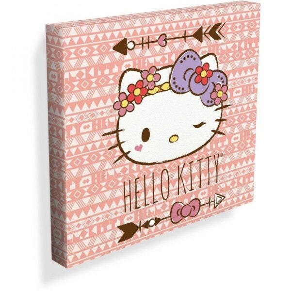 Quadro Hello Kitty Purple Lace 40cmx40cm Urban - 1