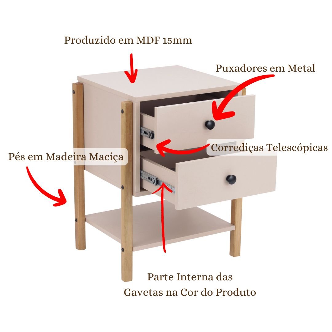 Mesa de Cabeceira Magali - 5