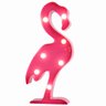 Luminária De Led Flamingo Rosa Abajur Mesa ou Parede - 1