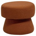 Ver imagem 1 de Puff Redondo Orgânico Quarto Infantil Laura D02 Bouclê Terracota B-125 - Lyam Decor