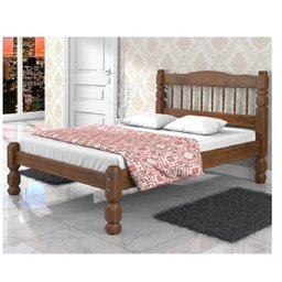CAMA CASAL MADEIRA MACIÇA PALMO SAIMYS CAST - 3