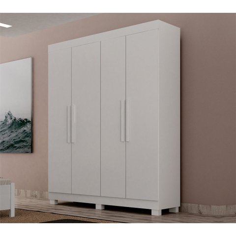 Guarda Roupa Solteiro c/ Pés 100% MDF Aspen - Arbo Design