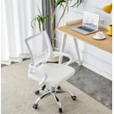 Ver imagem 2 de Cadeira Escritório Giratória Office Arco Estofado Mesh Branca
