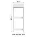 Ver imagem 4 de Porta Geladeira Madesa Glamy 1 Porta Basculante Branco