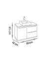 Ver imagem 4 de Gabinete Cecília 60 Suspenso - Fabribam